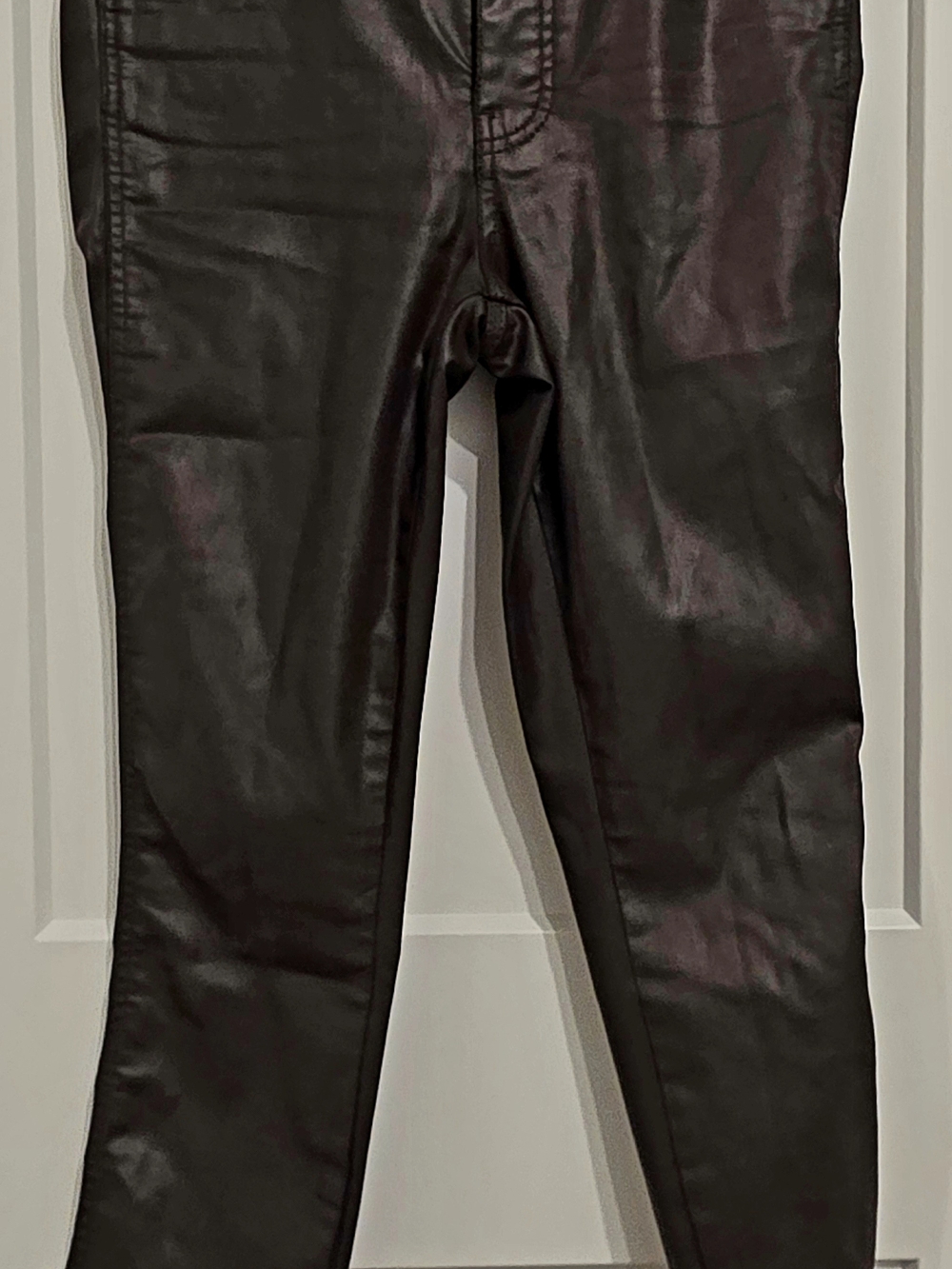 Kut from the Kloth Black Faux Leather Skinny Jeans